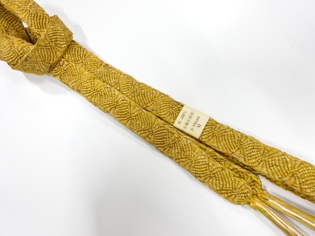 未使用品　正絹　手組帯締め